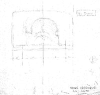 Pile funéraire (Ordan-Larroque, Gers) - Minute de terrain du plan à l'échelle 1/20e