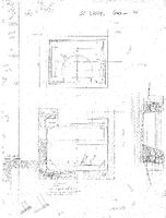 Pile funéraire (Saint-Lary, Gers) - Plans et coupe pierre à pierre à l'échelle 1/20e avec cotations