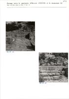 Glanum - Passage entre le sanctuaire d'Hercule (XXXVII) et le monument LI - Mur est, face ouest, et bloc 17 (pl. 8)