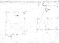 Pile de Betbèze (Mirande, Gers) - Minute de terrain du plan pierre à pierre à l'échelle 1/50e des enclos Funéraires 1 et 2