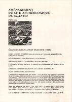 Campagne d'aménagement du site archéologique de Glanum - Partie Sud - Page de garde 5