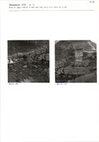 Glanum - Monument LVI (pl. 6) - Pièce b, angle sud-est et mur sud, face nord, et bloc 84 et 85