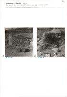 Glanum - Monument XXXVIII (pl.4) - Mur ouest-b, face est et bloc 123 (1) ; mur nord-b, extrémité est (2)