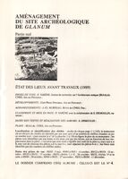 Campagne d'aménagement du site archéologique de Glanum - Partie Sud - Page de garde 4