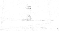 Pile la Montjoie (Roquebrune, Gers) - Plan et coupe au trait à l'échelle 1/100e avec nivellement