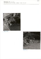 Glanum - Monument LV (pl. 10) - Vues générales prise de l'ouest ; sondage, et blocs 79 et 80