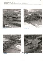 Glanum - Monument LII (pl. 5) - Mur nord-c et e : faces nord et bloc 101 (1 ) ; seuil ouest (2)
