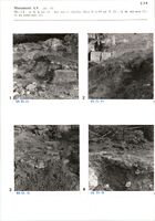 Glanum - Monument LV (pl. 10) - Mur a-b : vu de la rue (1) ; face sud, et, derrière, blocs 67 à 69 (pl.9) (2) ; vu du sud-ouest (3) ; vu du nord-ouest (4)