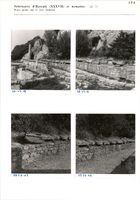 Glanum - Sanctuaire d'Hercule (XXXVII) et nymphée (pl. 7) - Blocs posés sur le mur moderne